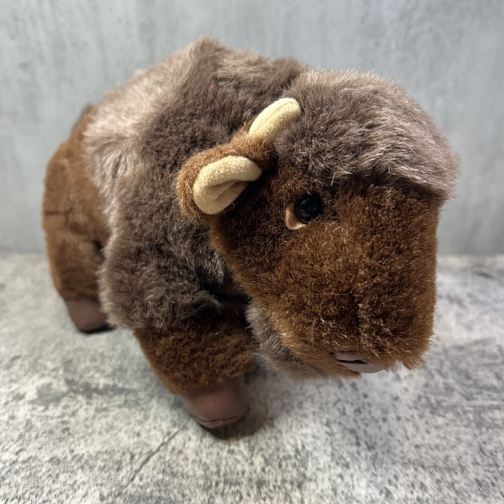 Mary Meyer Bison Buffalo Plush Brown Stuffed Plush Animal Toy 10” Townsend VT